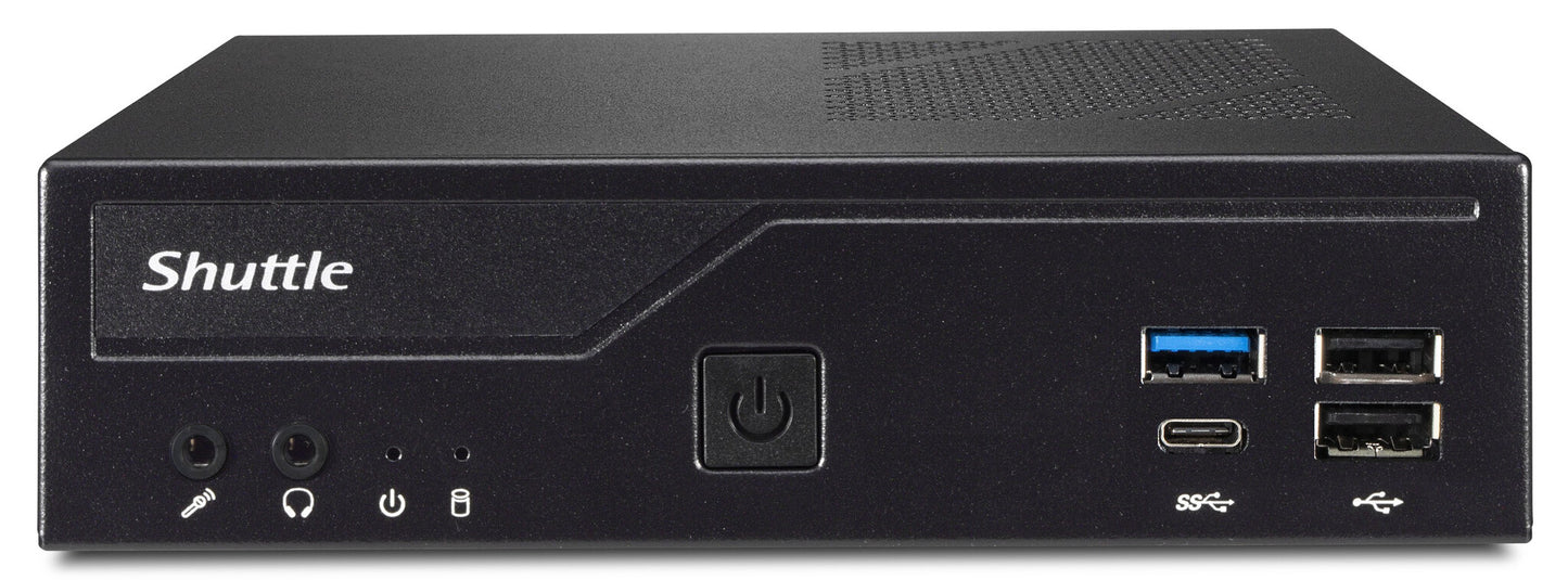 Shuttle DH610 datorhölje & moderkort 1,3L storlek PC Svart LGA 1700