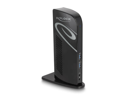 DeLOCK 87728 dockningsstationer för bärbara datorer Dockning USB 3.2 Gen 1 (3.1 Gen 1) Type-A + Type-C Svart