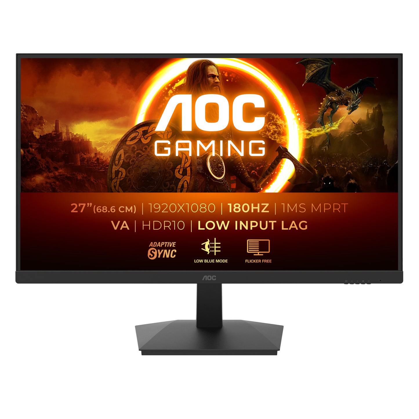 AOC G1 27G15N2 platta pc-skärmar 68,6 cm (27") 1920 x 1080 pixlar Full HD LCD Svart