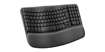 Logitech ERGO 920-012334 tangentbord Kontor Trådlös RF + Bluetooth QWERTY Amerikanskt internationellt grafit