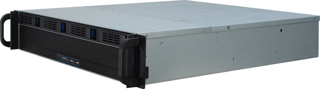 Inter-Tech 2U-2404L Ställning Svart, Silver