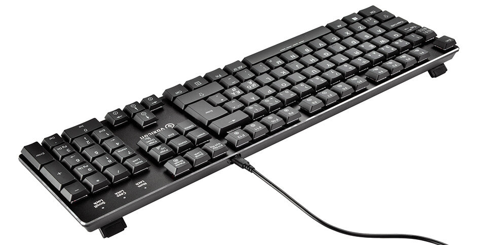 Voxicon DK-GR8-9 tangentbord Spela USB Nordic Svart