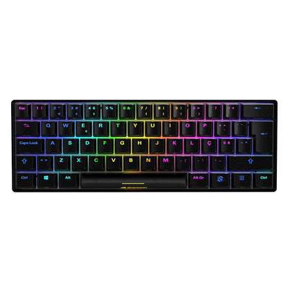 Sharkoon SGK50 S4 tangentbord Spela USB QWERTY Portugisisk Svart