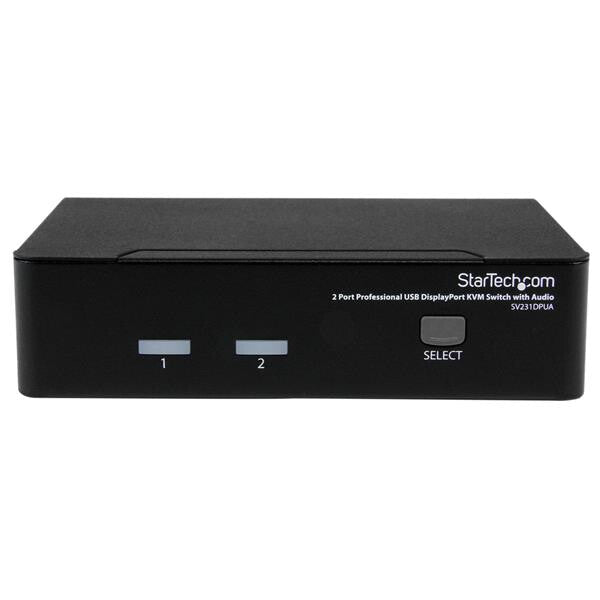 StarTech.com Professionell USB DisplayPort KVM-switch med 2 portar och audio