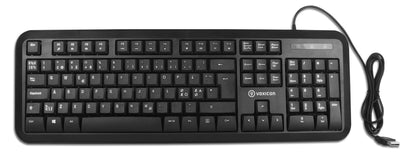 Voxicon DK-210WB tangentbord USB QWERTY Nordic Svart