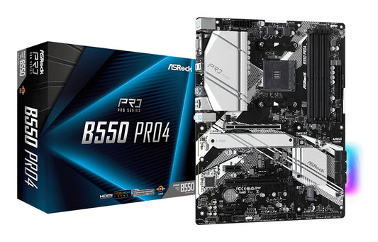 Asrock B550 Pro4 AMD B550 Uttag AM4 ATX