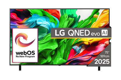 LG QNED AI 75QNED85A3C TV-apparat 190,5 cm (75") 4K Ultra HD Smart-TV Wi-Fi Svart