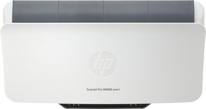 HP ScanJet Pro N4000 snw1 Arkmatad skanner 600 x 600 DPI A4 Svart, Vit