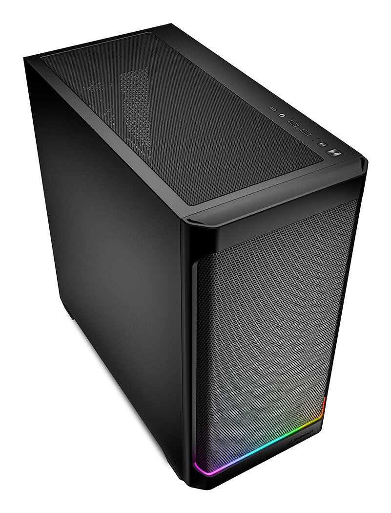 Sharkoon MK4 RGB Strip Micro Tower Svart