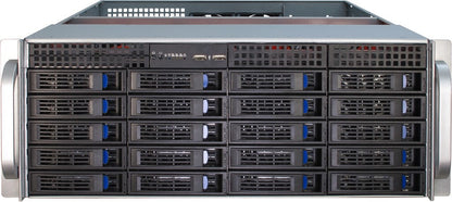 Inter-Tech IPC 4U-4420 Ställning Blå, Rostfritt stål