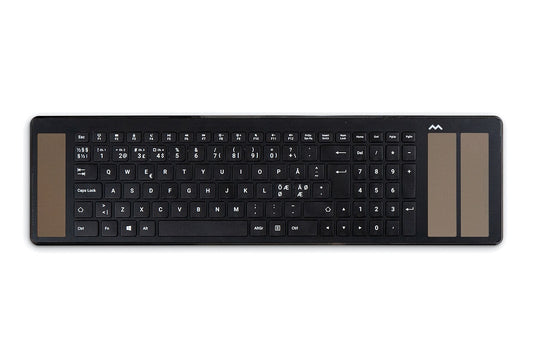 Mousetrapper Delta & Type tangentbord Mus inkluderad Kontor USB + Bluetooth Nordic Svart