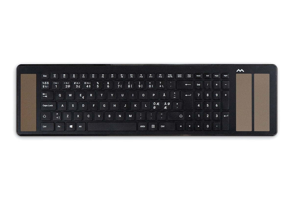 Mousetrapper Advance 2.0 & Type tangentbord Kontor USB + Bluetooth QWERTY Nordic Svart