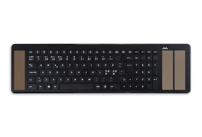 Mousetrapper Advance 2.0 & Type tangentbord Kontor USB + Bluetooth QWERTY Nordic Svart