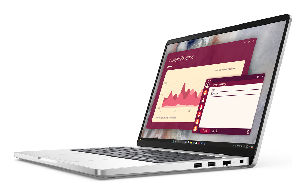 DELL Pro 14 PC14250 Intel Core Ultra 7 255U Bärbar dator 35,6 cm (14") Full HD+ 16 GB DDR5-SDRAM 512 GB SSD Wi-Fi 6E (802.11ax) Windows 11 Pro Nordic Platina