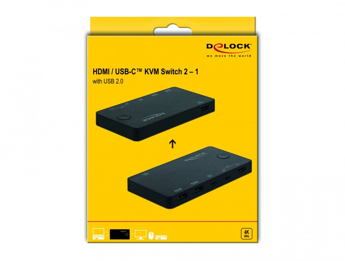 DeLOCK 11477 KVM-switchar Svart