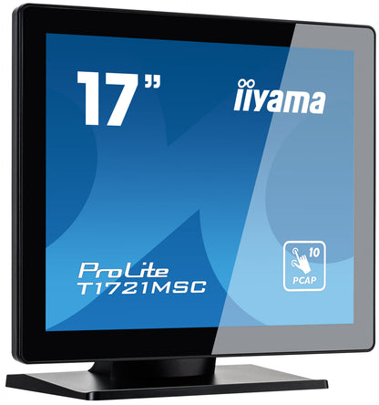 iiyama ProLite T1721MSC-B2 platta pc-skärmar 43,2 cm (17") 1280 x 1024 pixlar SXGA LED Pekskärm Bordsskiva Svart