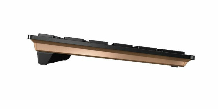CHERRY JD-9100IT-2 tangentbord Mus inkluderad Hem / Kontor Trådlös RF + Bluetooth QWERTY Italiensk Svart, brons