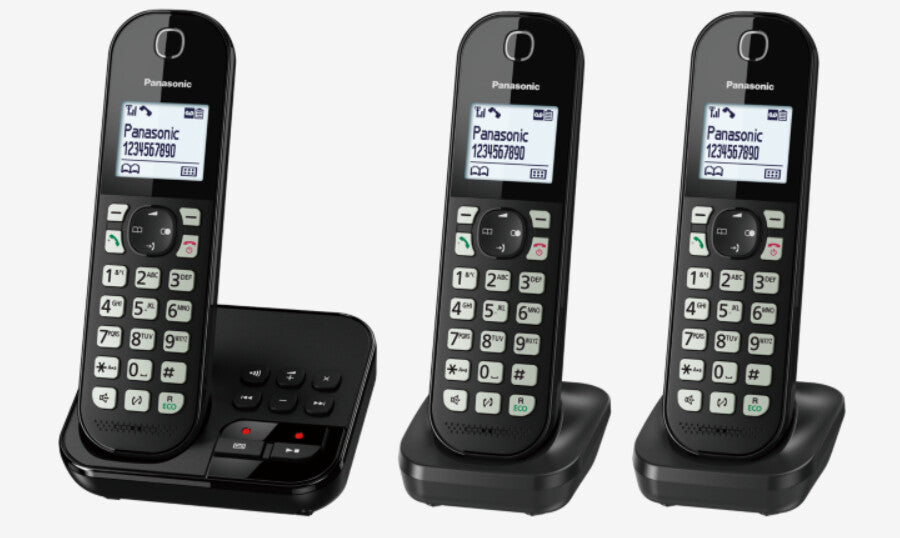 Panasonic KX-TGC 463GB DECT-telefon Namn och uppringnings-ID Svart