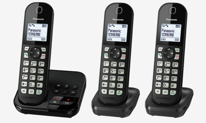 Panasonic KX-TGC 463GB DECT-telefon Namn och uppringnings-ID Svart