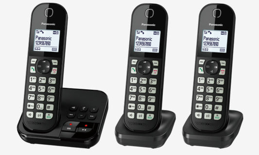 Panasonic KX-TGC 463GB DECT-telefon Namn och uppringnings-ID Svart