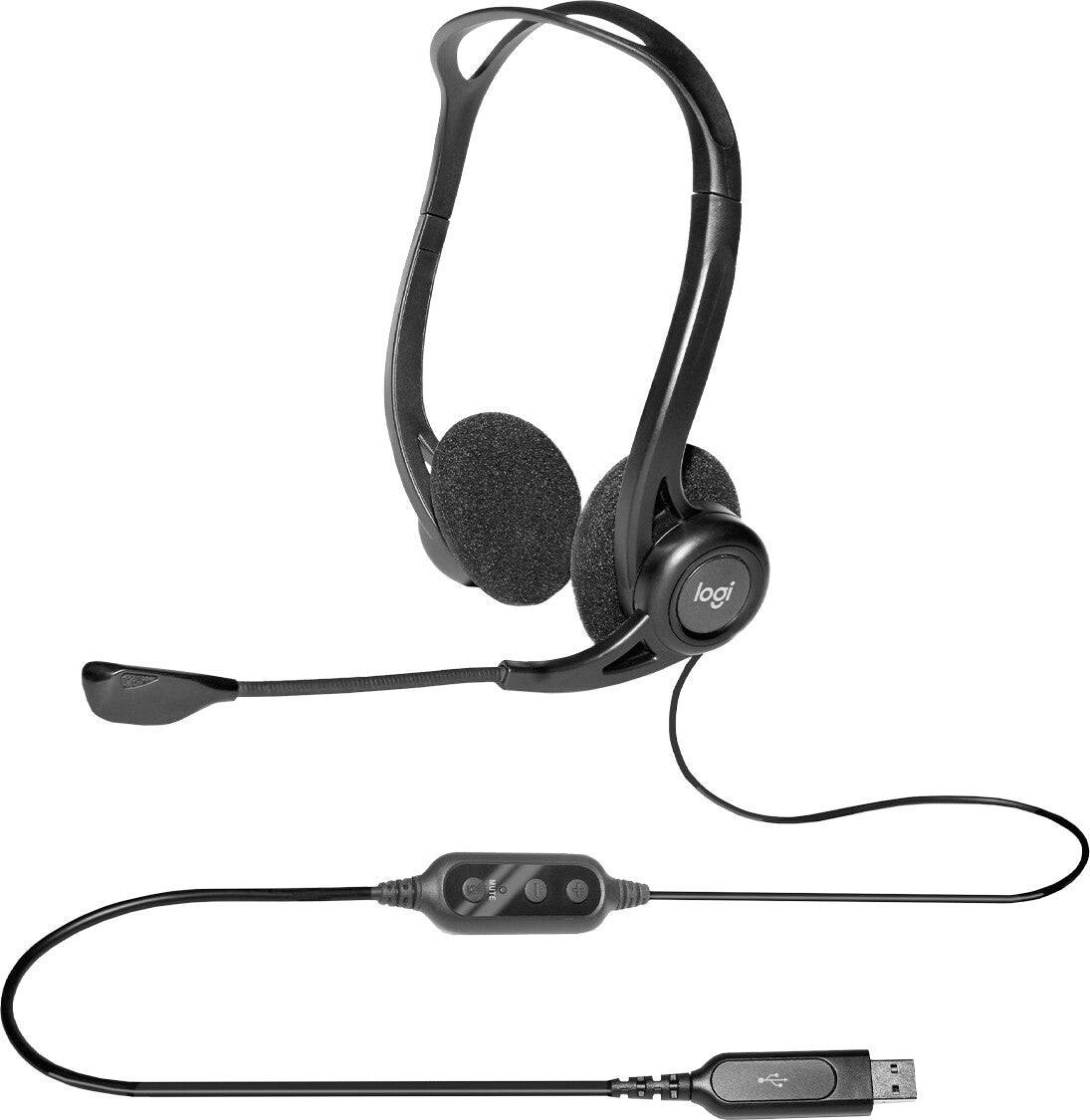 Logitech 960 Headset Kabel Huvudband Samtal/musik USB Type-A Svart