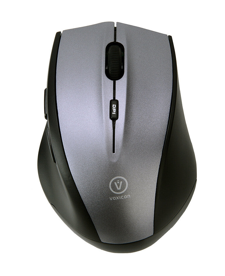 Voxicon 280 Slim Metal Wireless tangentbord Mus inkluderad Universal RF Trådlös QWERTY Nordic Svart, Silver