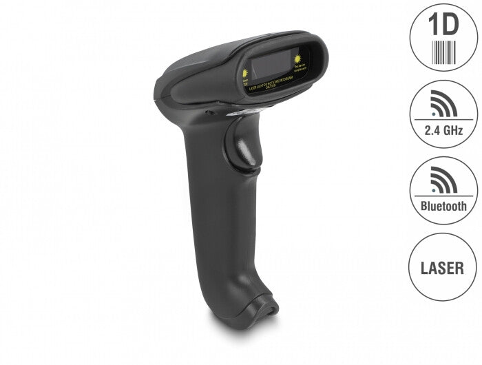 DeLOCK 90564 streckkodsläsare Handhållen steckkodsläsare 1D laser Svart