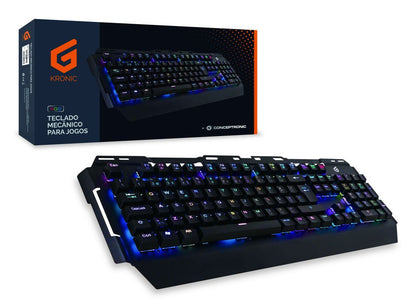 Conceptronic KRONIC tangentbord Spela USB QWERTY Portugisisk Svart