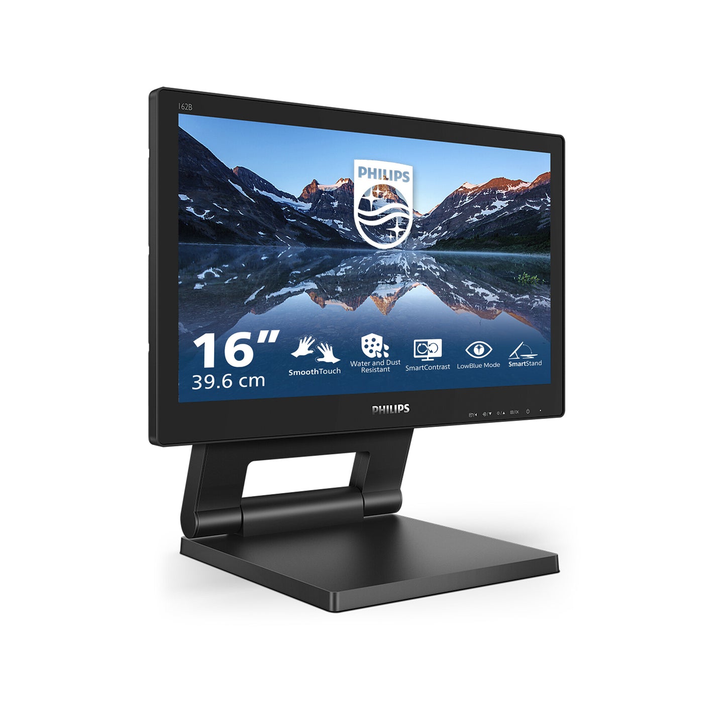 Philips 162B9T/00 platta pc-skärmar 39,6 cm (15.6") 1366 x 768 pixlar HD LCD Pekskärm Svart
