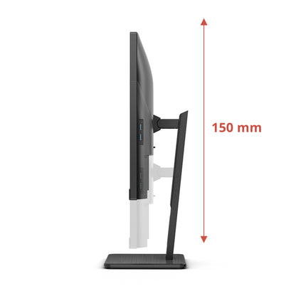 AOC E3 U27E3UF platta pc-skärmar 68,6 cm (27") 3840 x 2160 pixlar 4K Ultra HD LED Svart