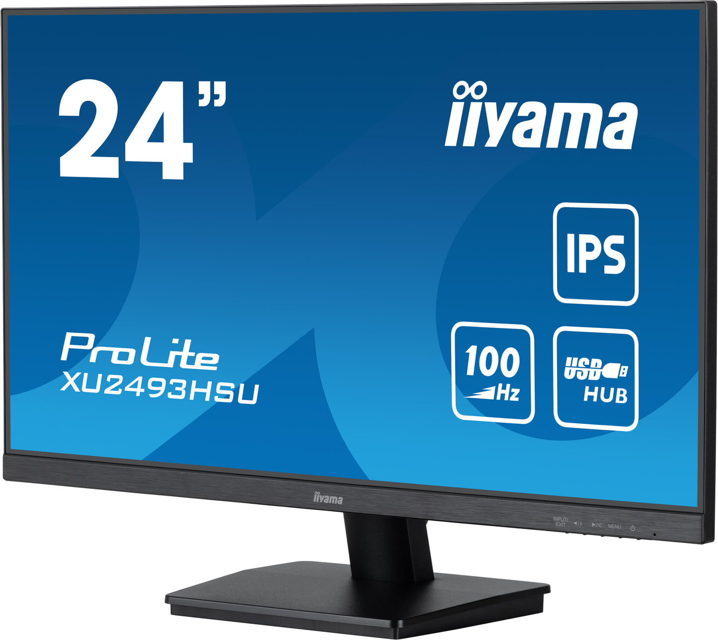 iiyama ProLite XU2493HSU-B7 platta pc-skärmar 60,5 cm (23.8") 1920 x 1080 pixlar Full HD LED Svart