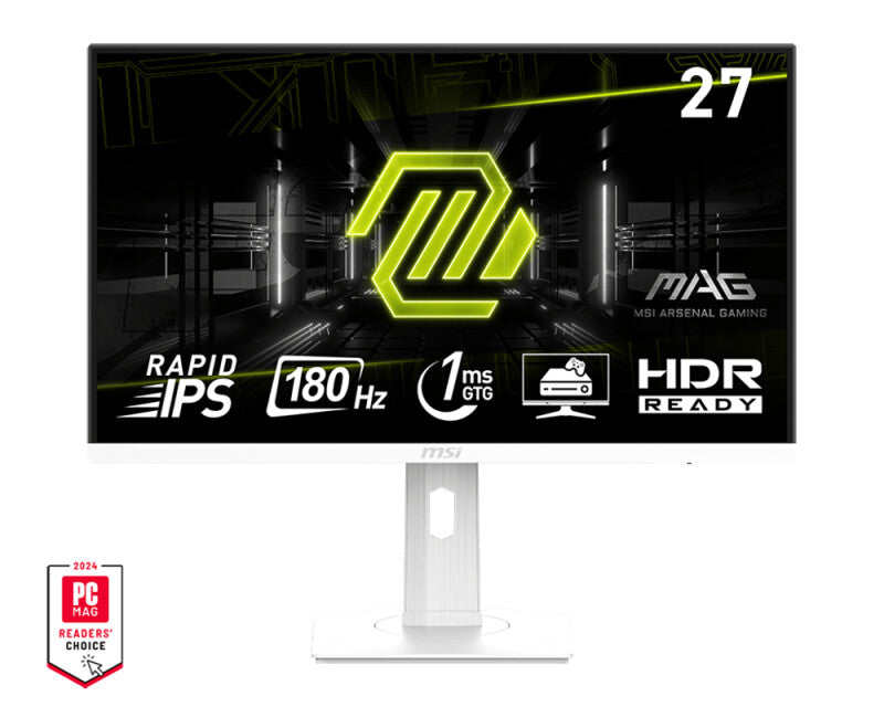 MSI MAG 274PFWDE platta pc-skärmar 68,6 cm (27") 1920 x 1080 pixlar Full HD LCD Vit