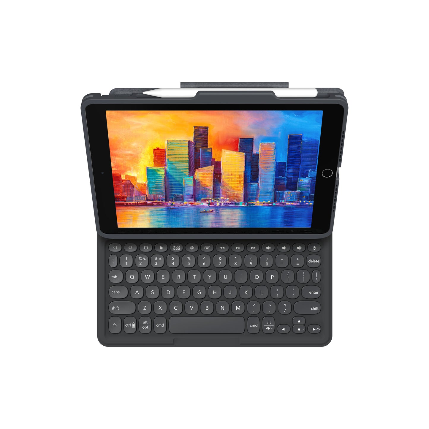 ZAGG Pro Keys Engelska (Storbritannien) Bluetooth Svart, Grå