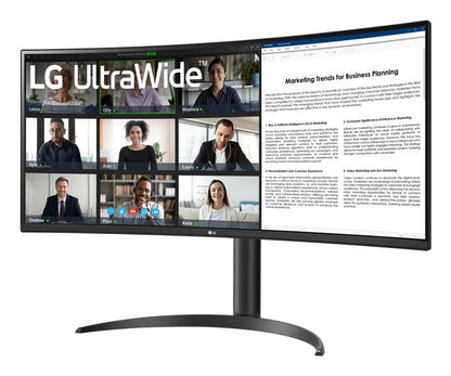 LG 34WR55QK-B platta pc-skärmar 86,4 cm (34") 3440 x 1440 pixlar Wide Quad HD Svart