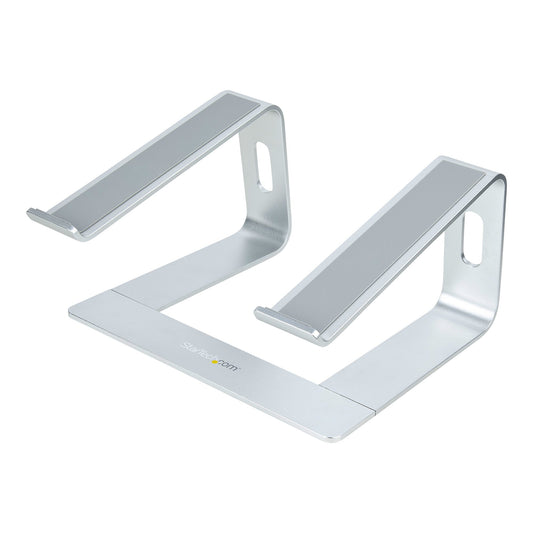 StarTech.com Skrivbordsstativ för bärbara datorer, stöder 5 kg, aluminium, silver, ergonomisk höjare för bärbara datorer, hållare för bärbar dator, datorstativ för Macbook Air/Pro, Dell XPS, Lenovo