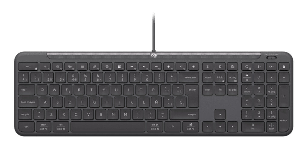 Logitech 920-013347 tangentbord Mus inkluderad Hem / Kontor USB QWERTY Nordic grafit
