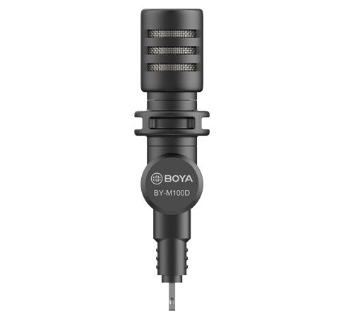 BOYA BY-M100D mikrofoner Svart Mikrofon till smartphone