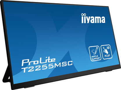 iiyama ProLite T2255MSC-B1 platta pc-skärmar 54,6 cm (21.5") 1920 x 1080 pixlar Full HD LCD Pekskärm Svart