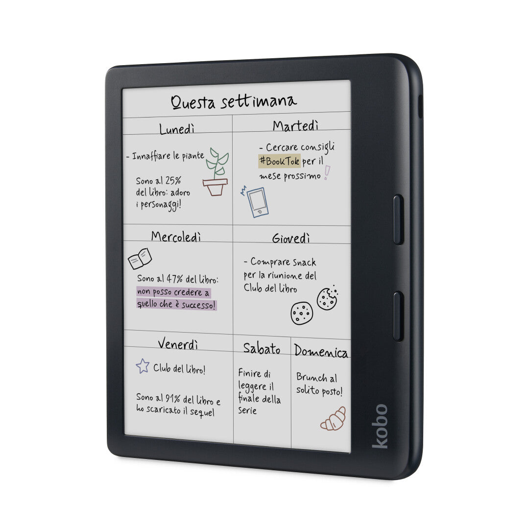 Rakuten Kobo Libra Colour e-bokläsare Pekskärm 32 GB Wi-Fi Svart