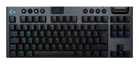 Logitech G G915 X Lightspeed tangentbord Spela USB + RF Wireless + Bluetooth QWERTY Amerikanskt internationellt Svart