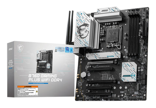 MSI B760 GAMING PLUS WIFI DDR4 moderkort Intel B760 LGA 1700 ATX