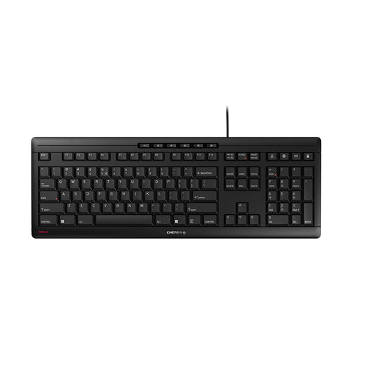 CHERRY STREAM tangentbord Kontor USB QWERTY Engelska (USA) Svart