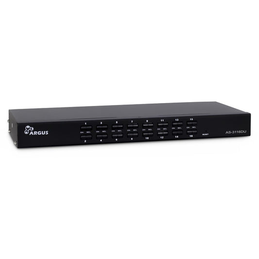 Inter-Tech KVM AS-3116DU VGA KVM-switchar Rackmontering Svart
