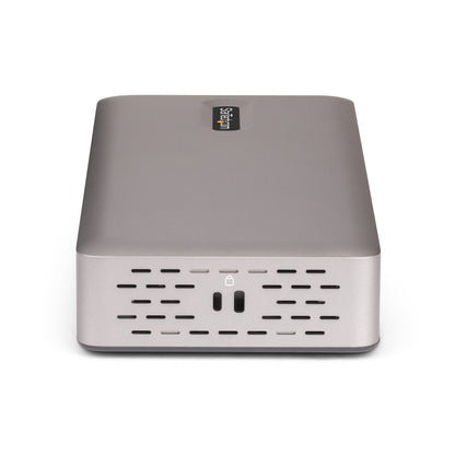 StarTech.com USB4-dockningsstation för tre bildskärmar, 4K 60 Hz HDMI eller DisplayPort, 100 W laddning av bärbar dator, 2,5 GbE, USB-C-dockningsstation för flera bildskärmar, drivrutinsfri