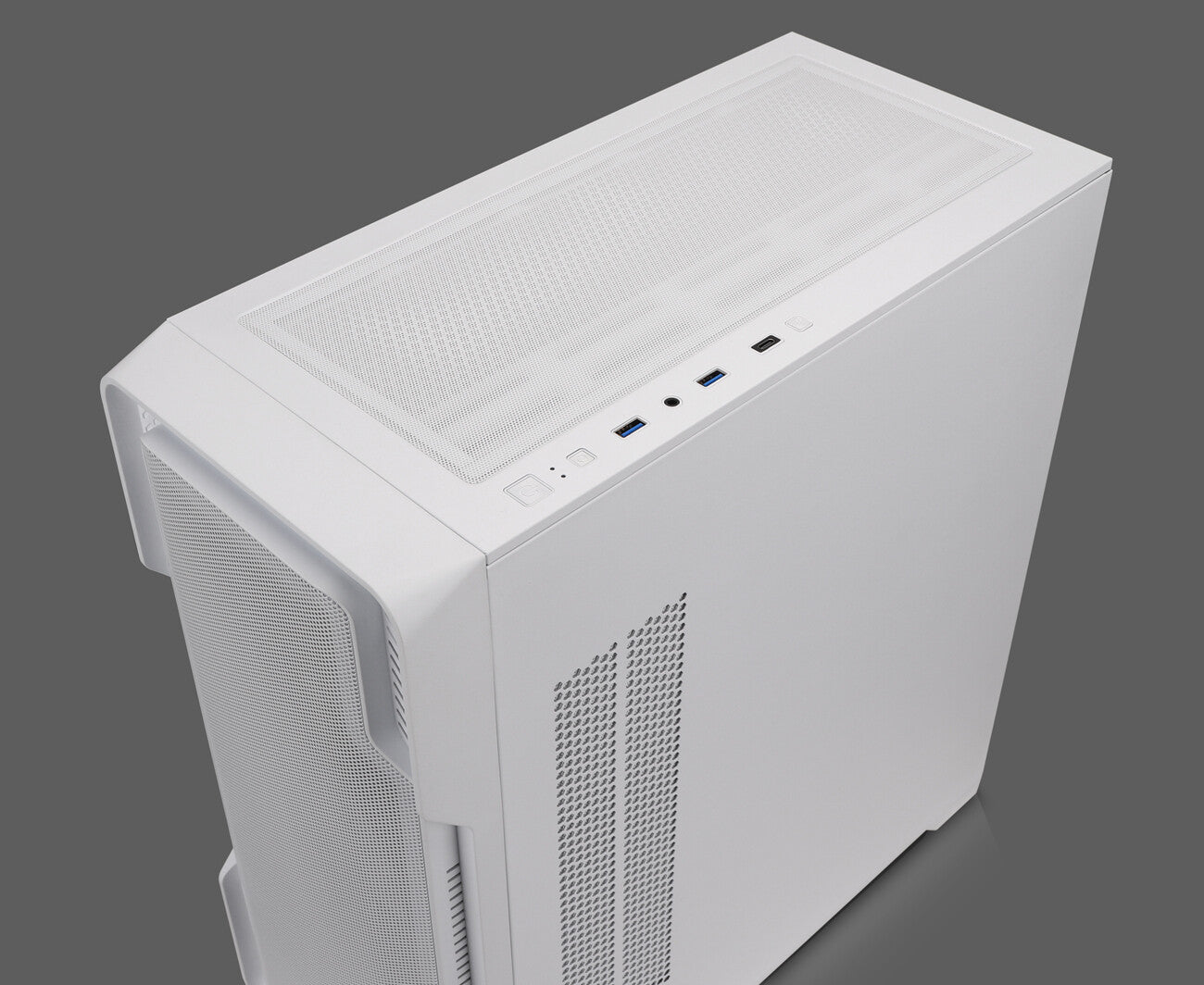 Nanoxia DS-9ARGB-W datorväskor Midi Tower Vit