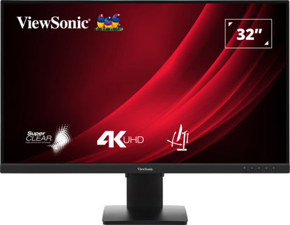 Viewsonic VG3208-4K platta pc-skärmar 81,3 cm (32") 3840 x 2160 pixlar 4K Ultra HD LED Svart