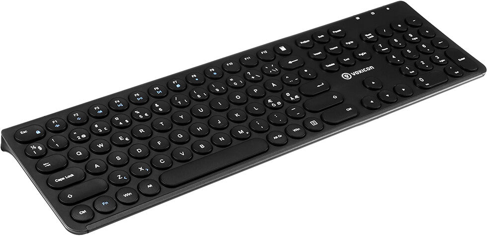 Voxicon Slim Classic 282WL tangentbord RF Trådlös QWERTY Nordic Svart