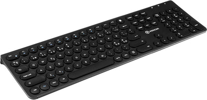 Voxicon Slim Classic 282WL tangentbord RF Trådlös QWERTY Nordic Svart
