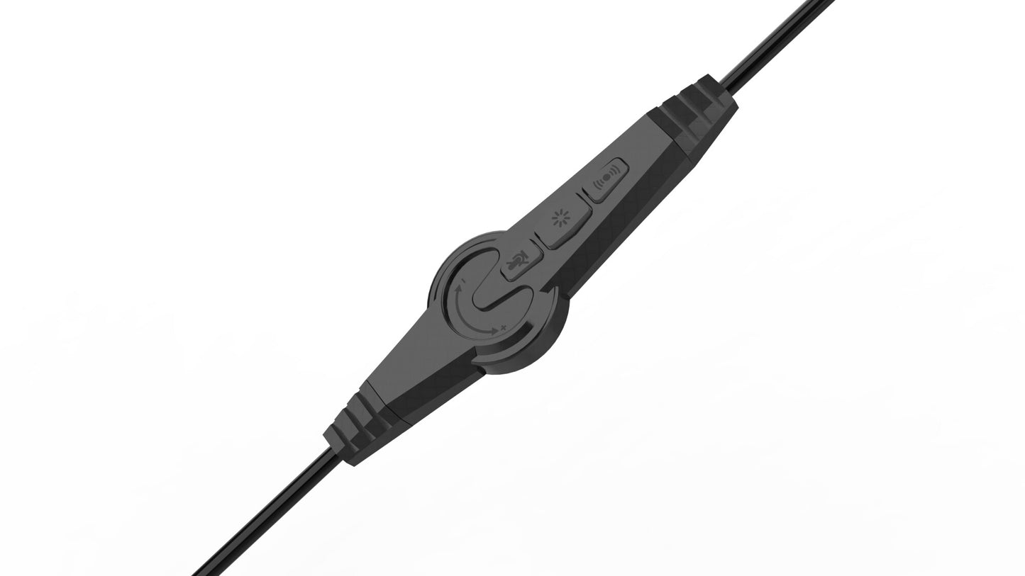 Inca IGK-X8S hörlur och headset Kabel Huvudband Spela Svart