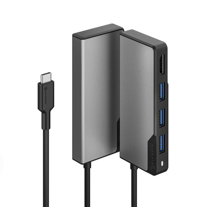 ALOGIC UCFUHDV2-SGR dockningsstationer för bärbara datorer USB 3.2 Gen 1 (3.1 Gen 1) Type-C Svart, Grå